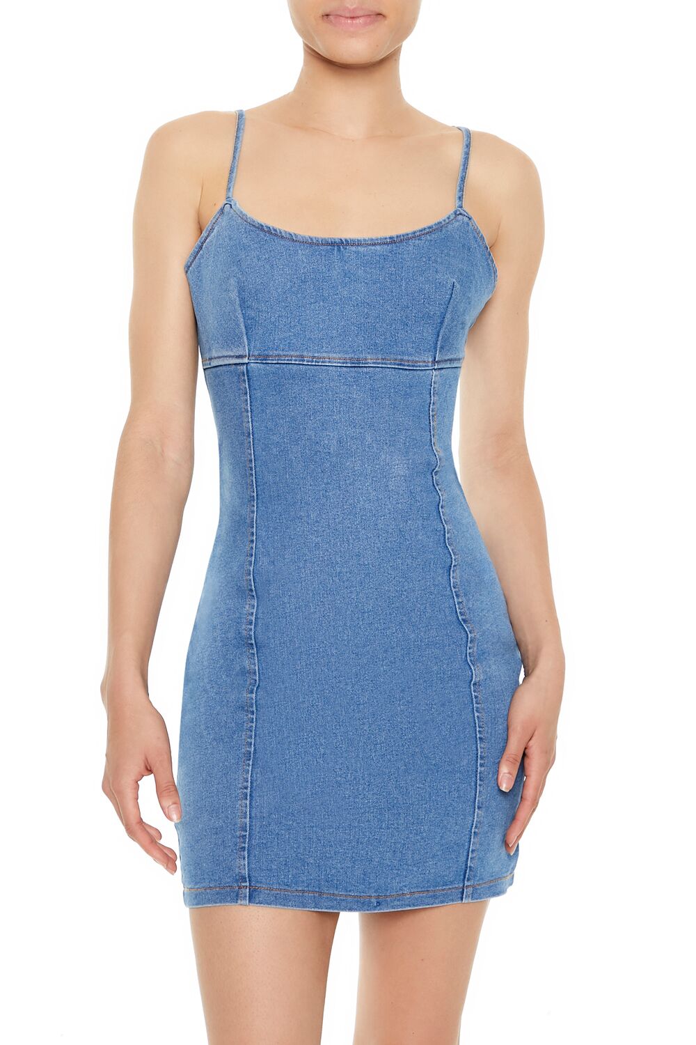 Bodycon Denim Cami Mini Dress
