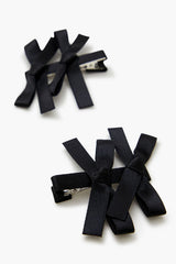 Bow Gator Hair Clip Set