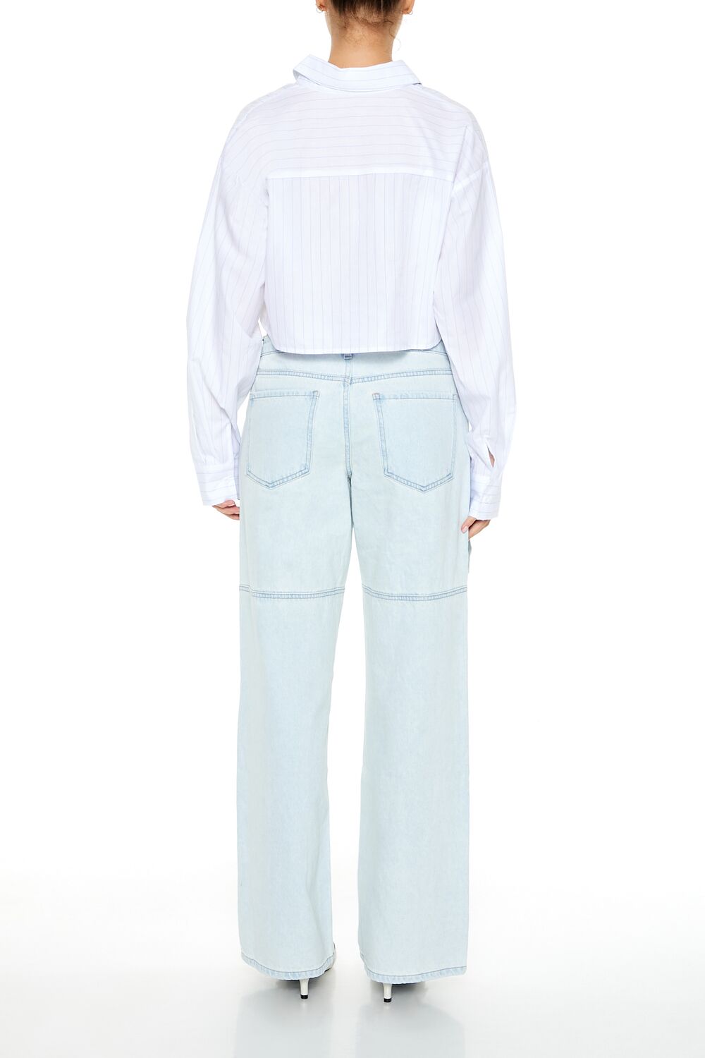 Buckled Low-Rise Baggy Jeans