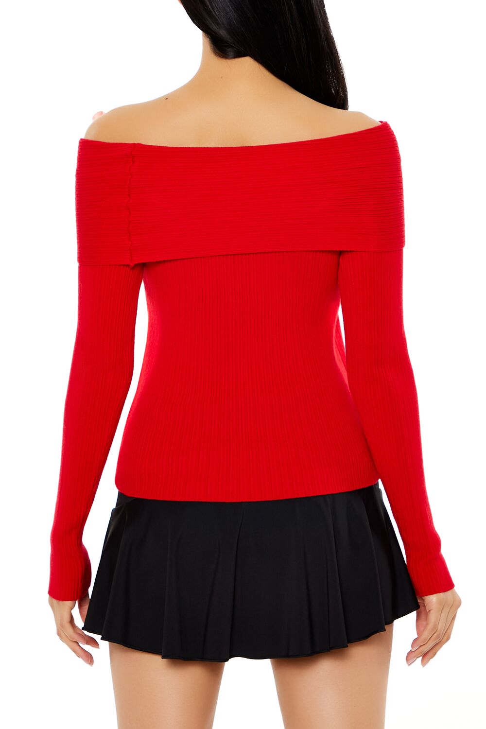 Bow Off-the-Shoulder Sweater