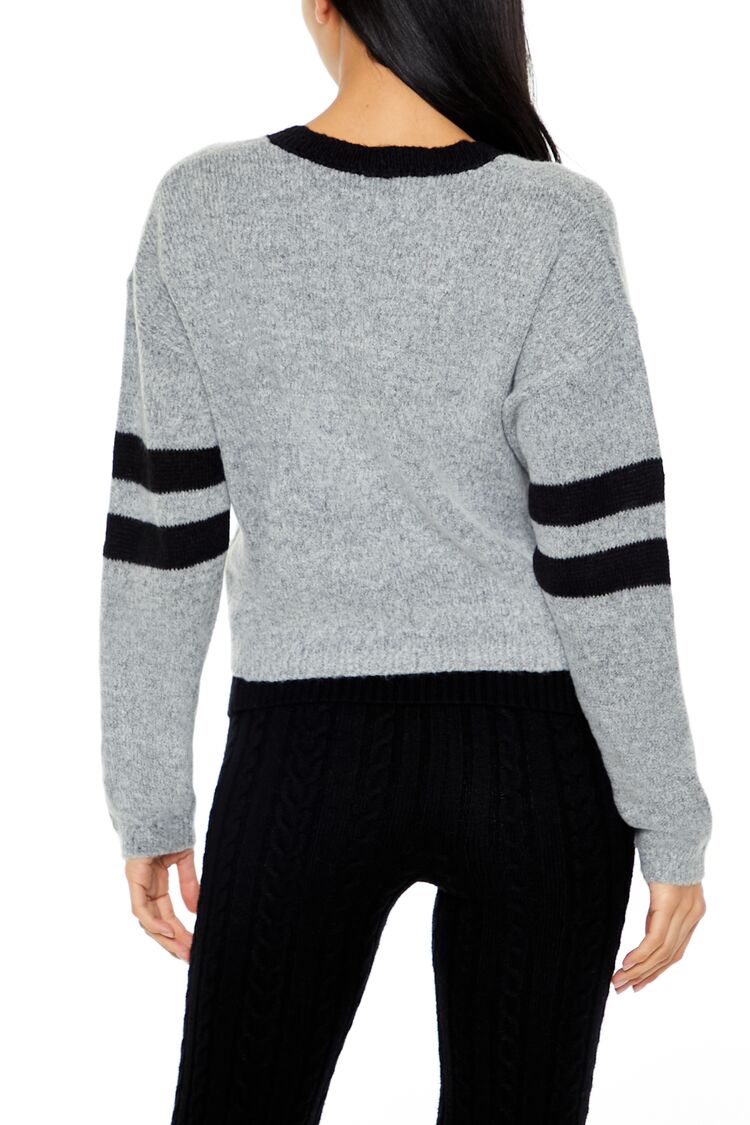 8 Varsity Cropped Sweater