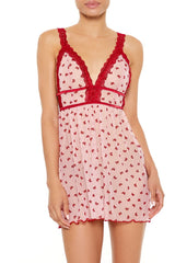 Bow Lingerie Mini Slip Dress