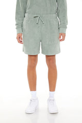 Allover Warm & Fuzzy Drawstring Shorts