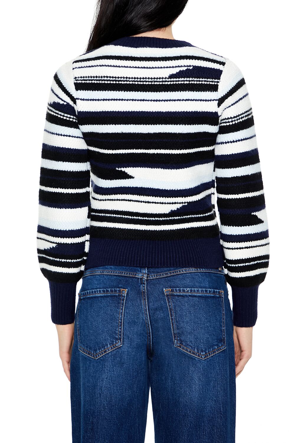 Abstract Striped Sweater