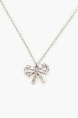 Bow Necklace & Stud Earrings Set