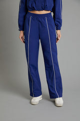 Active Piped-Trim Windbreaker Pants