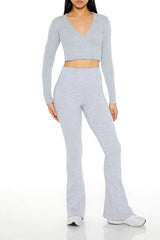 Active Seamless Surplice Crop Top