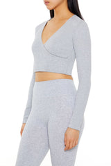 Active Seamless Surplice Crop Top
