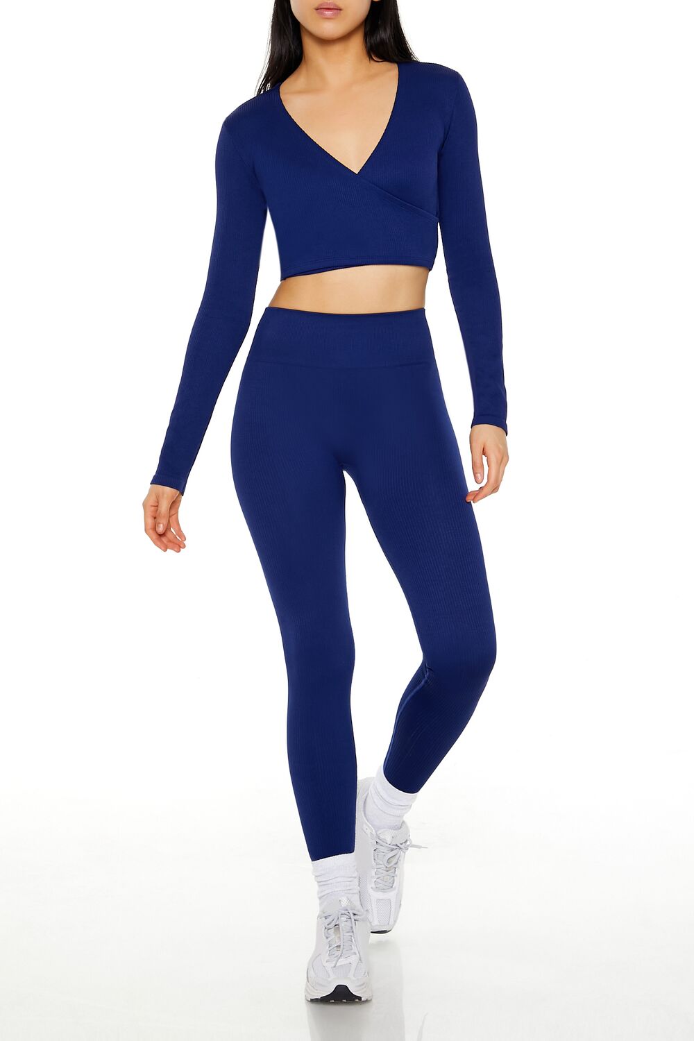 Active Seamless Surplice Crop Top