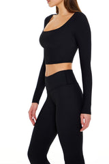 Active Square-Neck Crop Top