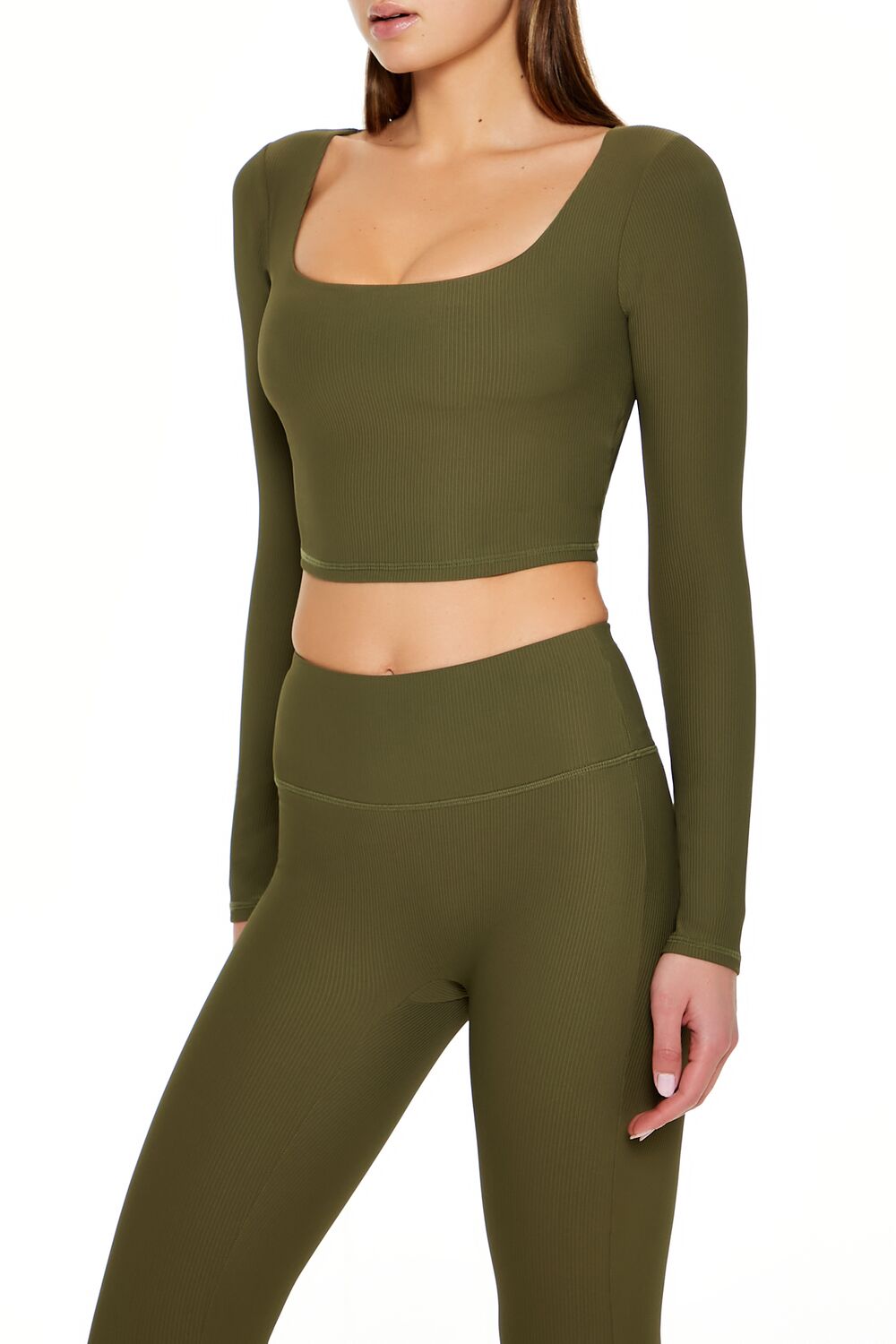 Active Square-Neck Crop Top