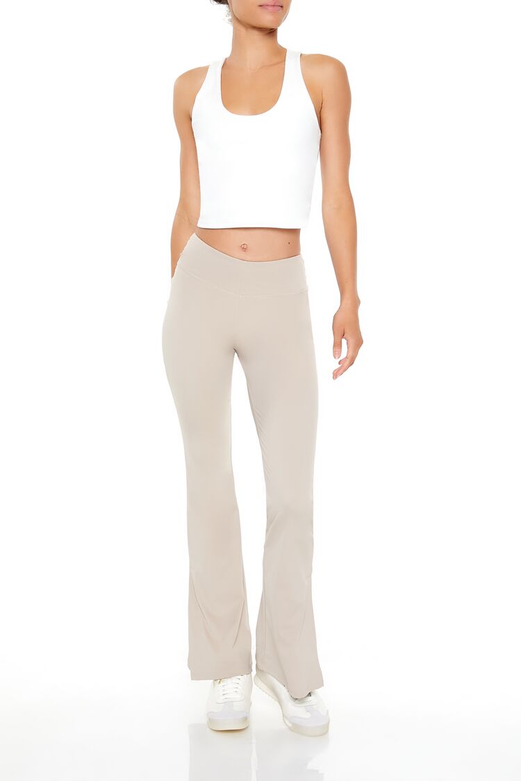 Active Cropped Racerback Tank Top