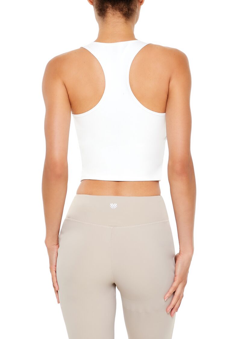 Active Cropped Racerback Tank Top