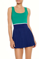 Active Colorblock Skort Romper
