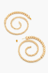 Beaded Spiral Hoop Earrings