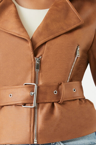 Belted Moto Jacket