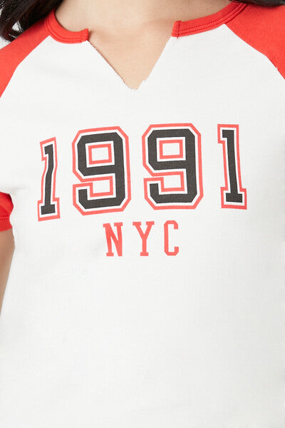 1991 NYC Graphic Raglan Tee