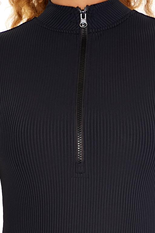 Active Half-Zip Mock Neck Romper