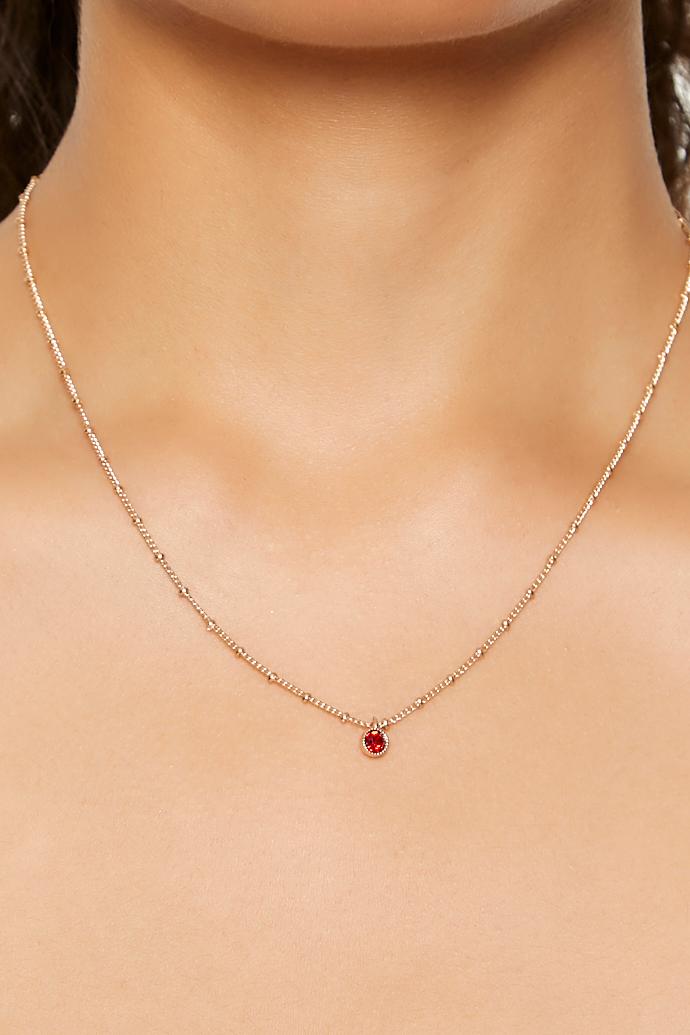 Birthstone Charm Necklace