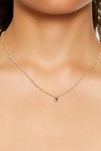 Birthstone Charm Necklace