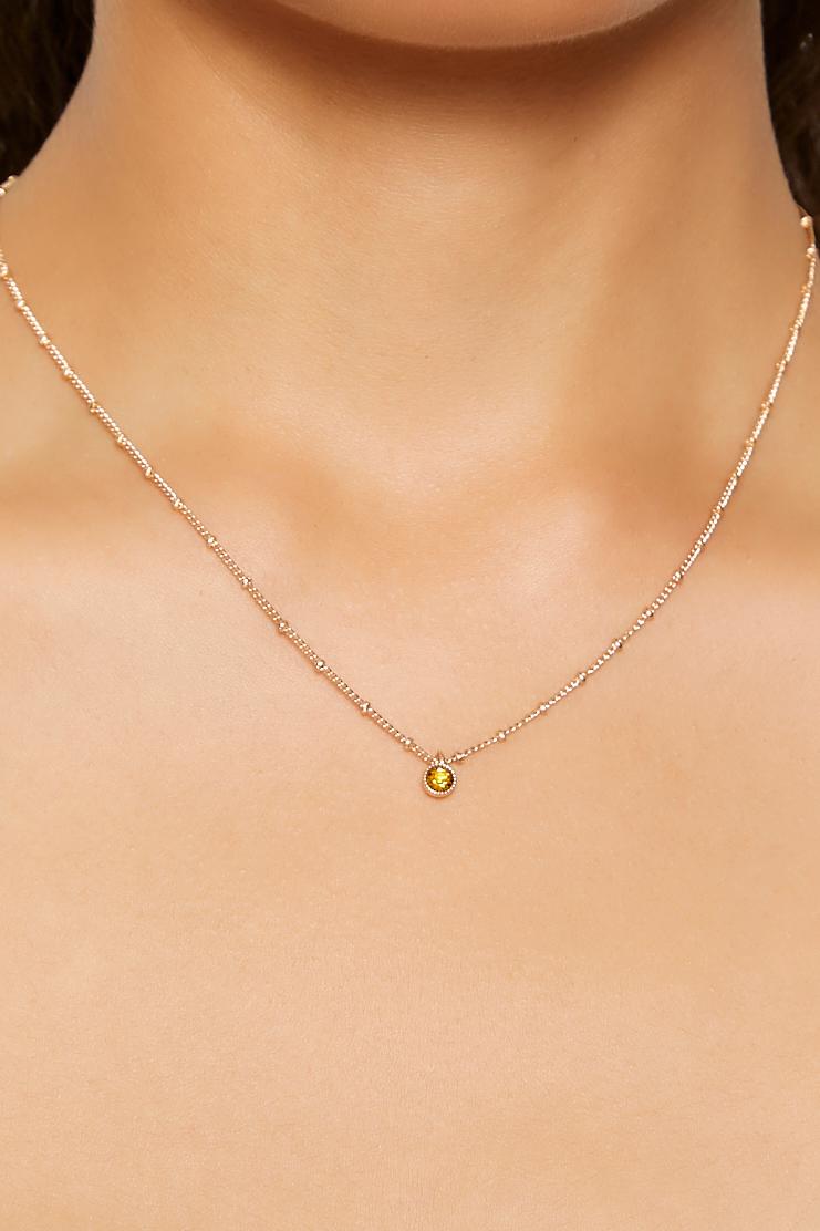 Birthstone Charm Necklace