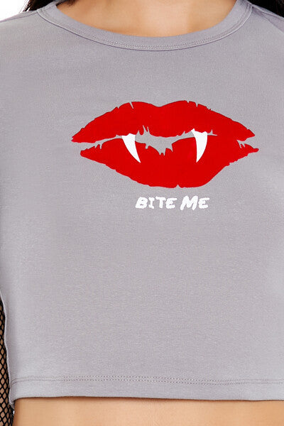 Bite Me Combo Mesh Tee