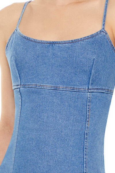 Bodycon Denim Cami Mini Dress